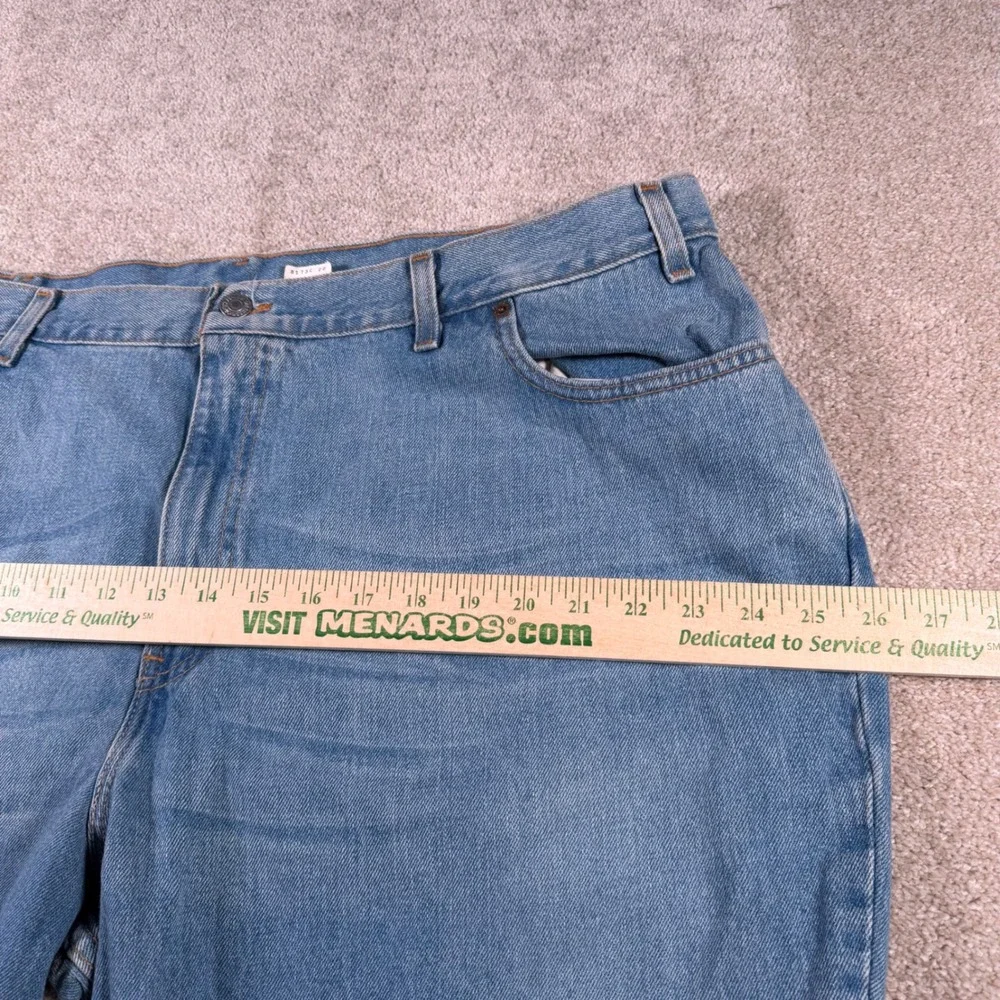 Levi's 515 Boot Cut Jeans Women 24M (FITS 42x31) Blue Made in USA Vintage READ